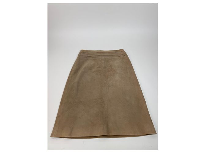 Céline Saia de camurça vintage Celine Paris 40 marrom - vista 11
