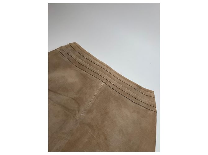 Céline Saia de camurça vintage Celine Paris 40 marrom - vista 12