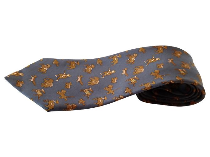 Hermès Corbata de Seda Grey - view 2