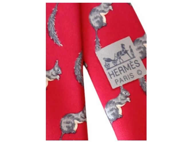 Hermès Corbata de Seda Grey - view 6