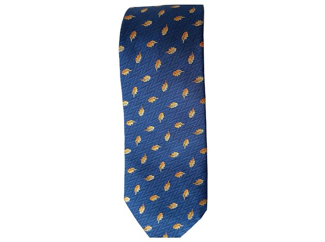 Hermès Corbata de Seda Blue - view 3