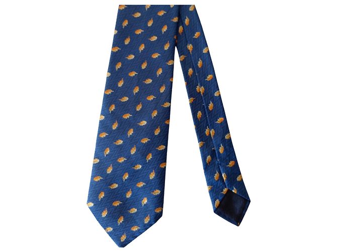 Hermès Corbata de Seda Blue - view 4