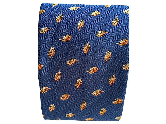 Hermès Corbata de Seda Blue - view 5