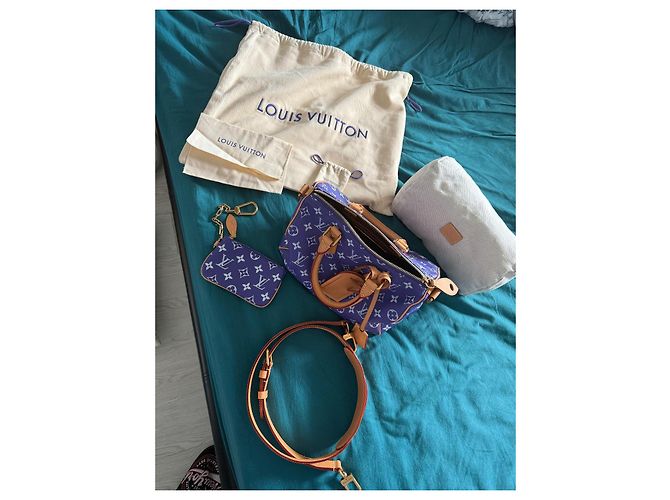 Louis Vuitton Speedy P9 Bandoulière 25 Pelle Viola Porpora - vista 2