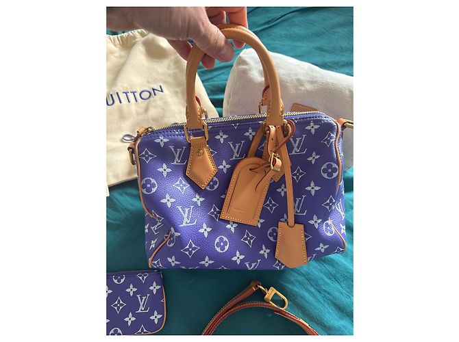 Louis Vuitton Speedy P9 Bandoulière 25 Pelle Viola Porpora - vista 3