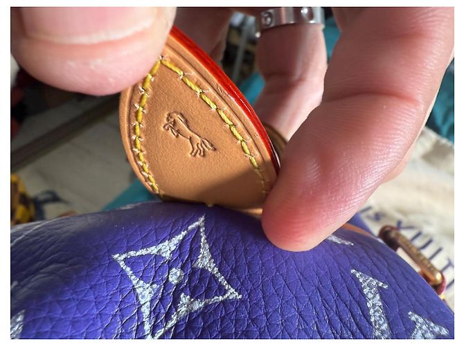 Louis Vuitton Speedy P9 Bandoulière 25 Pelle Viola Porpora - vista 9
