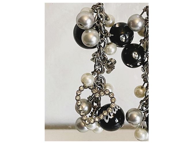 Orecchini DOLCE & GABBANA  con perle bianche e perle nere, cuore con swarovski Argento - vista 10