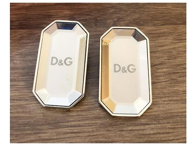 Orecchini DOLCE & GABBANA acciaio e cristalli effetto “specchio” collezione "Lush Argento - vista 3