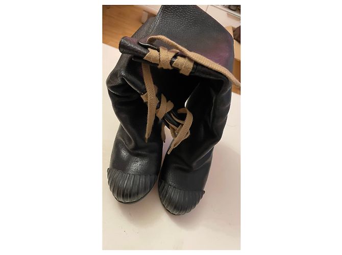 Fendi Lederstiefel schwarz - Ansicht 8