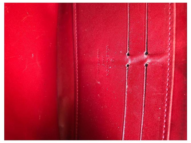 Louis Vuitton Zippy Cartera de Cuero Charol Rojo Roja - vista 10
