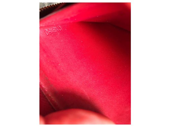 Louis Vuitton Zippy Cartera de Cuero Charol Rojo Roja - vista 11