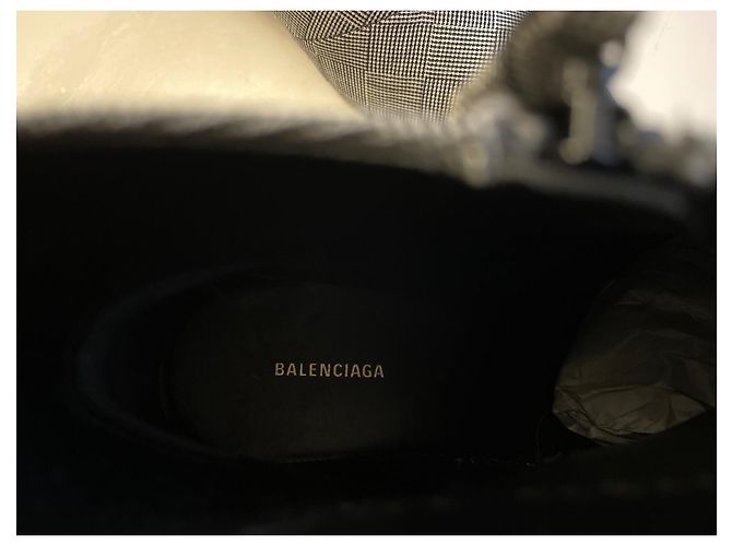 Stivaletti Balenciaga in pelle grigi e neri taglia 39 Multicolore - vista 5