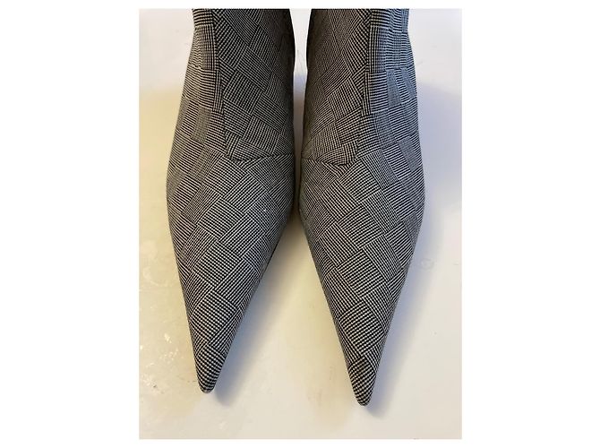 Stivaletti Balenciaga in pelle grigi e neri taglia 39 Multicolore - vista 6