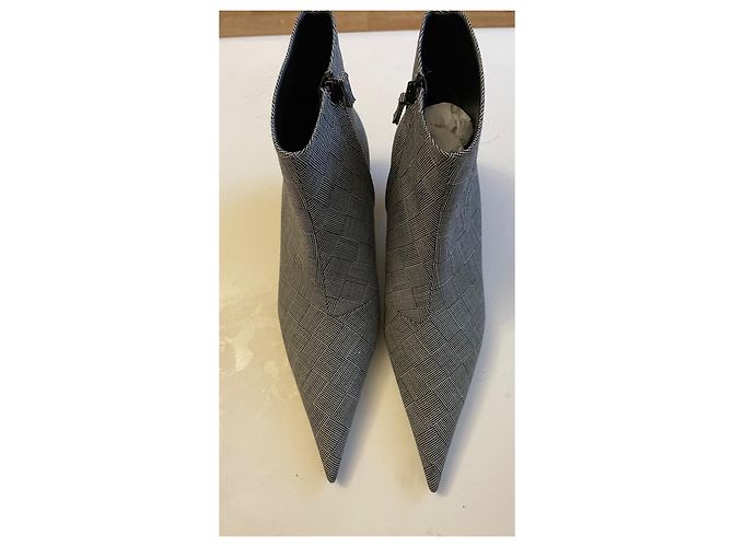 Stivaletti Balenciaga in pelle grigi e neri taglia 39 Multicolore - vista 7