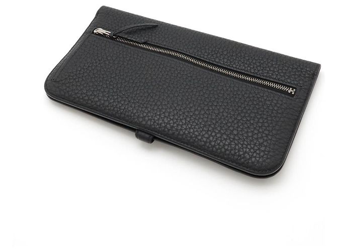 Hermès Carteira bifold longa Hermes Dogon preta Preto - vista 2