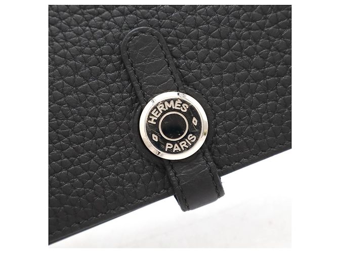 Hermès Carteira bifold longa Hermes Dogon preta Preto - vista 4