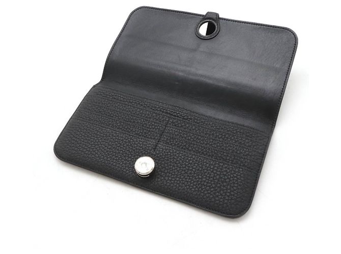 Hermès Carteira bifold longa Hermes Dogon preta Preto - vista 5
