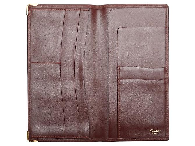 Cartera larga de cuero de la línea Must de Cartier Roja - vista 5