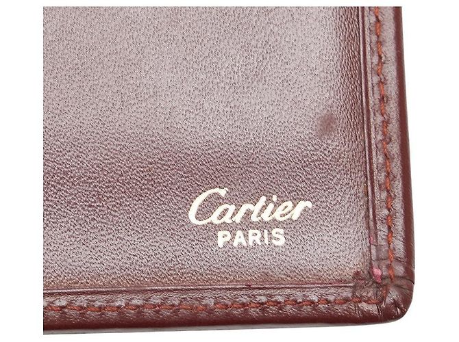 Cartera larga de cuero de la línea Must de Cartier Roja - vista 6