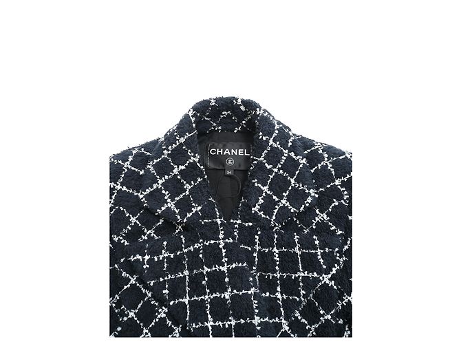 Timeless Blazer de doble botonadura en tweed de algodón negro de Chanel - vista 10