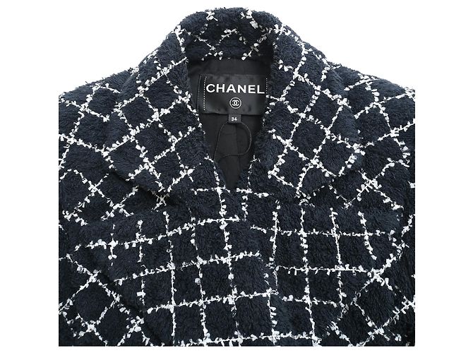 Timeless Blazer de doble botonadura en tweed de algodón negro de Chanel - vista 5