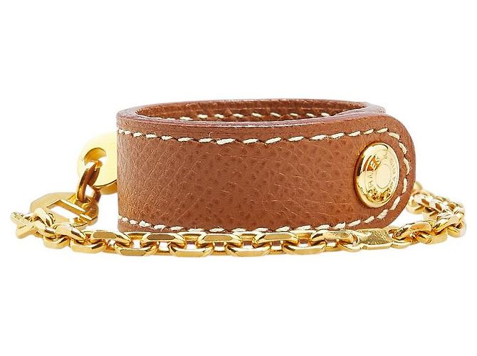 Hermès Hermann Leder Nomad Handschuhhalter Braun - Ansicht 2