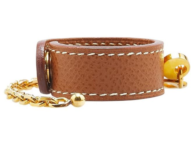 Hermès Hermann Leder Nomad Handschuhhalter Braun - Ansicht 3