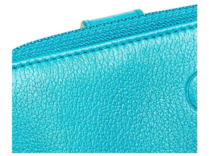 Portafoglio Bifold Camelia Chanel Azzurro Chiaro Blu - vista 5