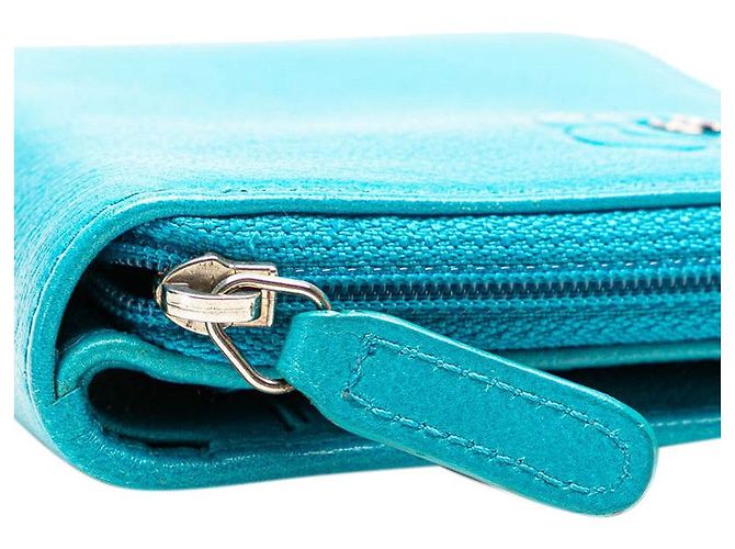 Portafoglio Bifold Camelia Chanel Azzurro Chiaro Blu - vista 6