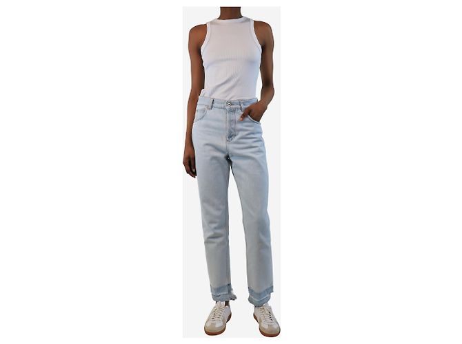 Loewe Blaue distressed Jeans - Größe UK 8 - Ansicht 2