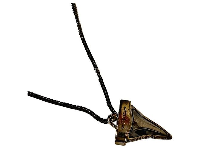 Collana pendente a catena a due livelli con squalo Givenchy Riccardo Tisci autentica Silver hardware - vista 3