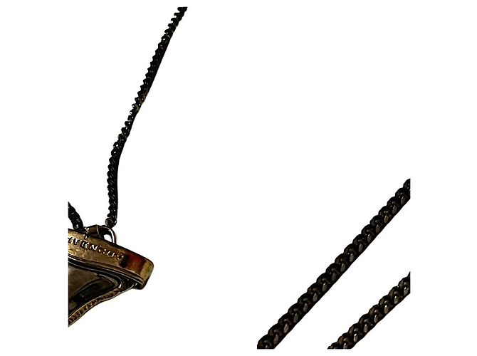 Collana pendente a catena a due livelli con squalo Givenchy Riccardo Tisci autentica Silver hardware - vista 4