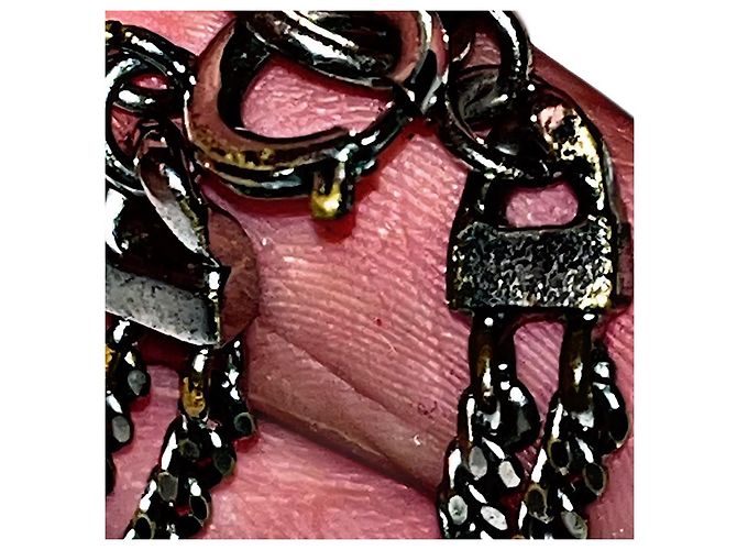 Collana pendente a catena a due livelli con squalo Givenchy Riccardo Tisci autentica Silver hardware - vista 7
