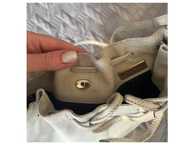 Borsa Bottega Veneta in pelle color crema - vista 10