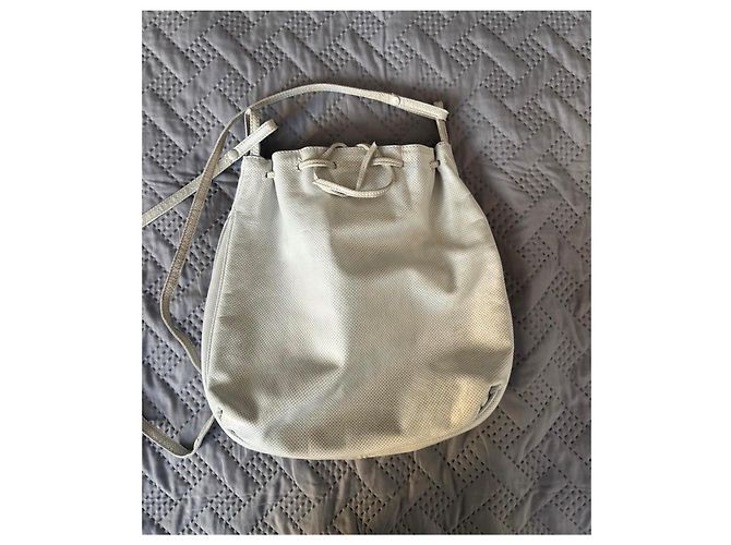 Borsa Bottega Veneta in pelle color crema - vista 3