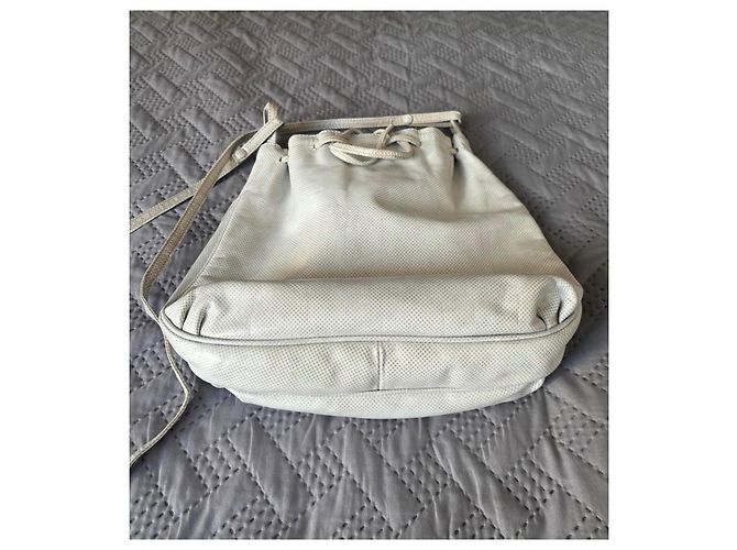 Borsa Bottega Veneta in pelle color crema - vista 4