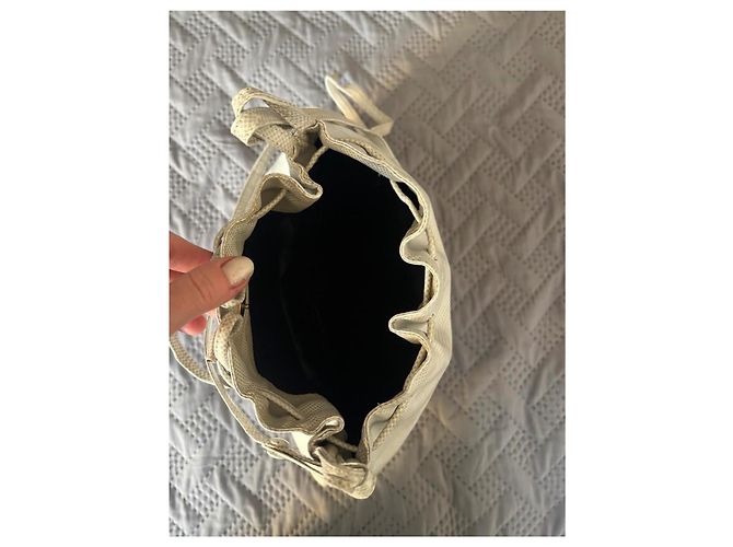 Borsa Bottega Veneta in pelle color crema - vista 6
