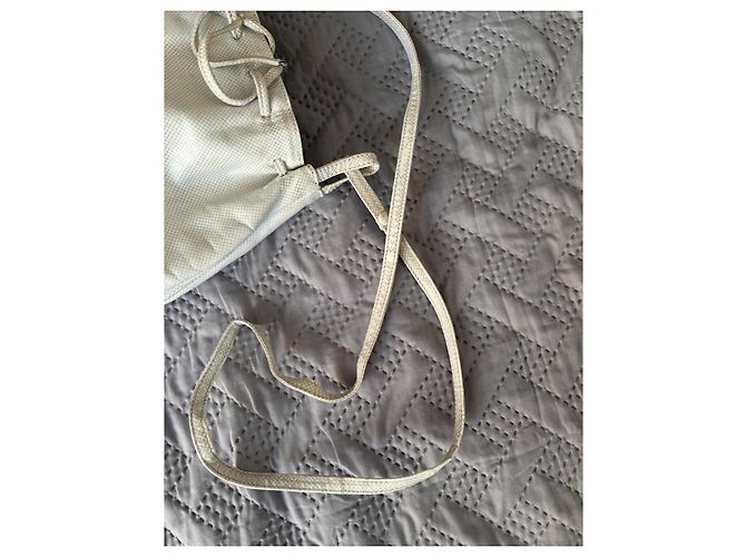 Borsa Bottega Veneta in pelle color crema - vista 7