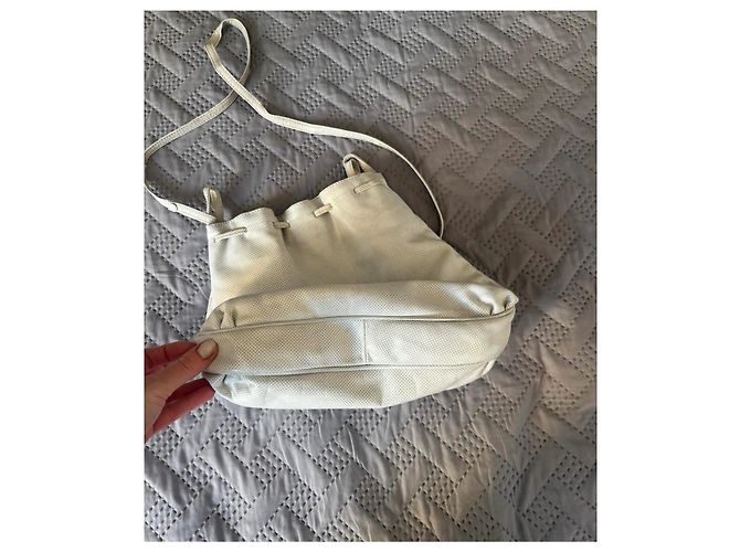 Borsa Bottega Veneta in pelle color crema - vista 9