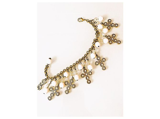 Magnifico raro bracciale DOLCE & GABBANA dorato croci swarovski D'oro - vista 6