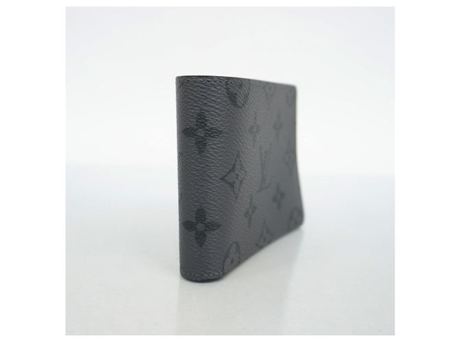 Slender Louis Vuitton Monogram Eclipse Reverse Bill Wallet Brown - view 2