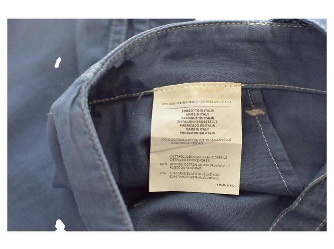 Etro Cropped Pants Blau Baumwolle - Ansicht 11