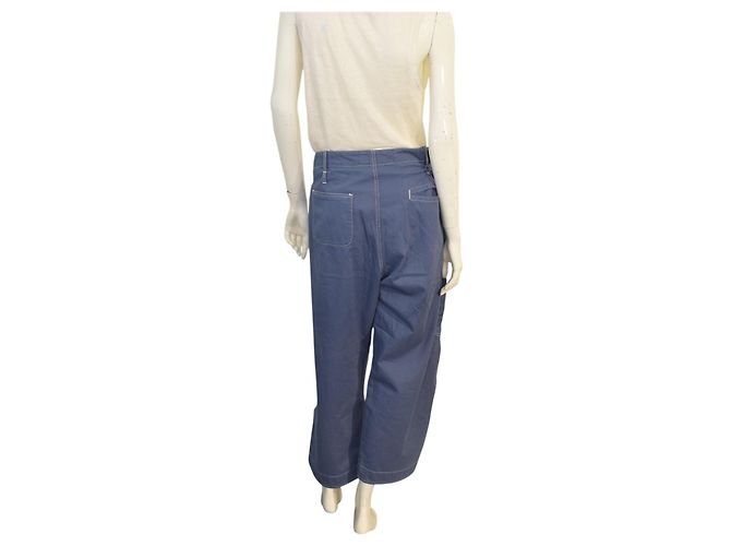 Etro Cropped Pants Blau Baumwolle - Ansicht 2