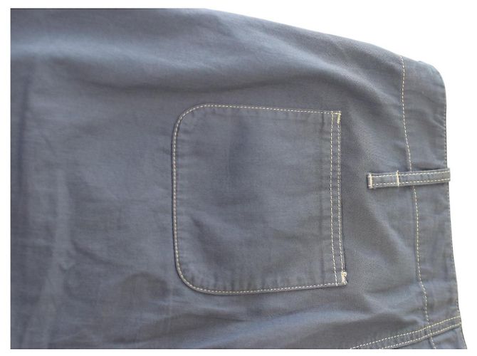 Etro Cropped Pants Blau Baumwolle - Ansicht 8