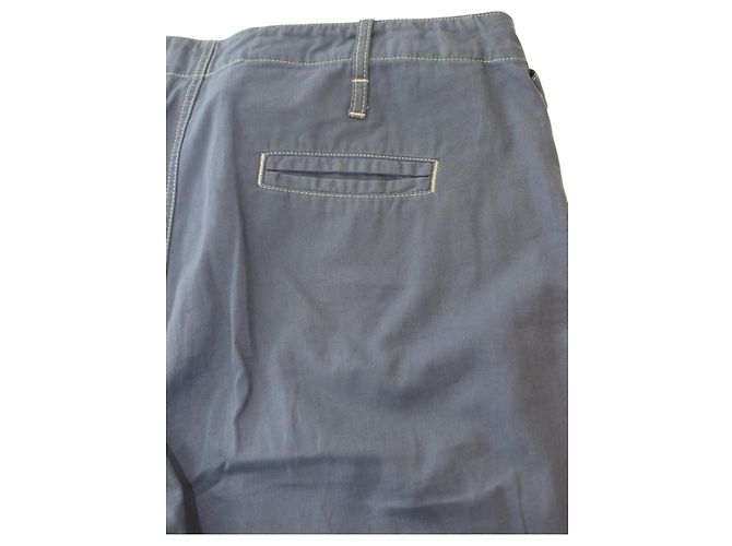 Etro Cropped Pants Blau Baumwolle - Ansicht 9
