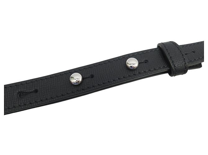 NUOVA CINGHIA A SPALLA IN PELLE NERA LONGCHAMP - vista 5