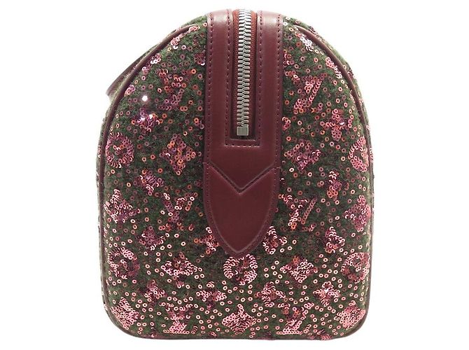 NUOVA BORSA A MANO LOUIS VUITTON M40798 SPEEDY 30 SUNSHINE EXPRESS SEQUIN Bordò - vista 3