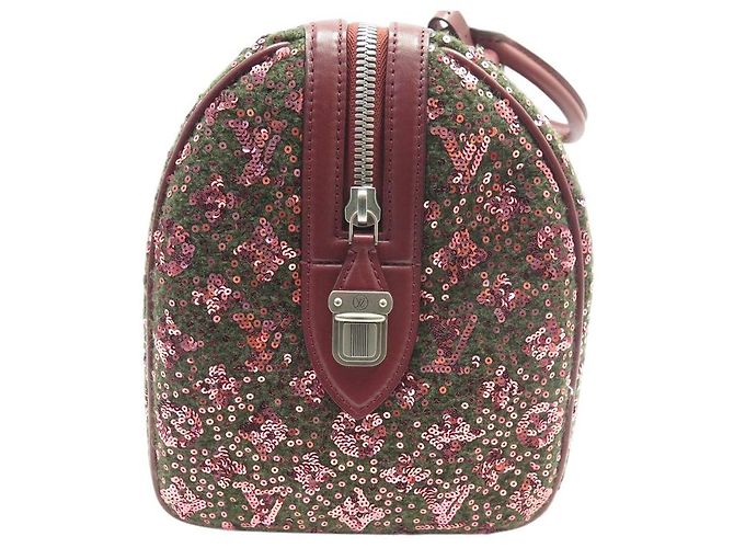 NUOVA BORSA A MANO LOUIS VUITTON M40798 SPEEDY 30 SUNSHINE EXPRESS SEQUIN Bordò - vista 4
