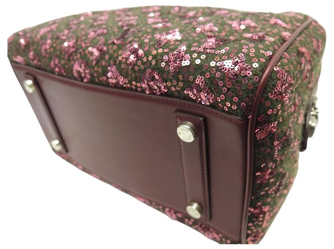 NUOVA BORSA A MANO LOUIS VUITTON M40798 SPEEDY 30 SUNSHINE EXPRESS SEQUIN Bordò - vista 5