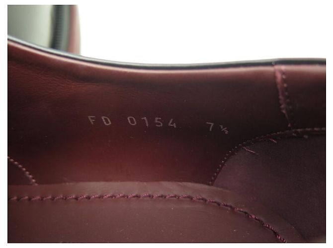 NUOVE SCARPE LOUIS VUITTON DERBY MINISTER 7.5 41.5 IN PELLE NERA Nero - vista 10